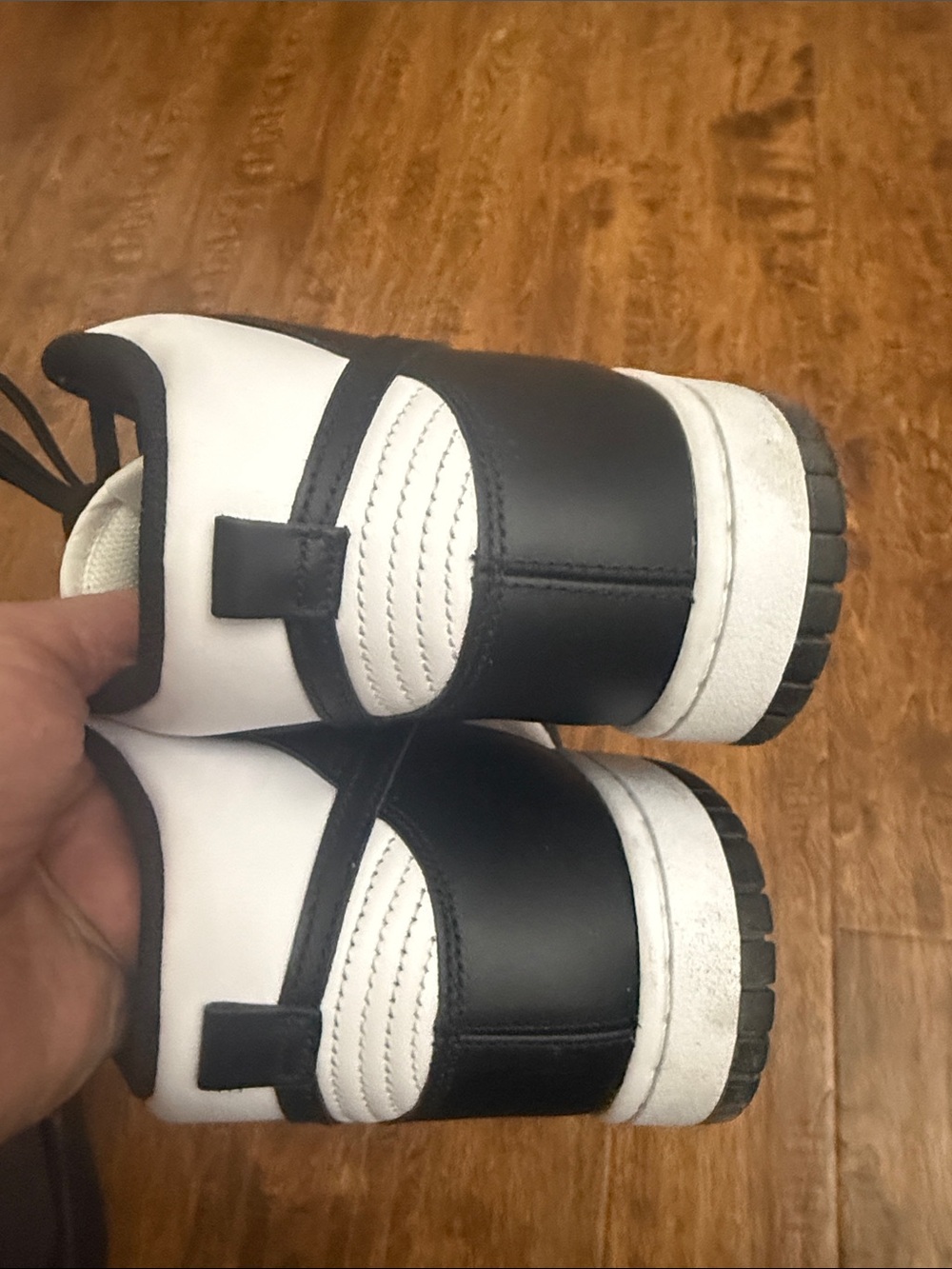 Nike Black and White High-Top Sneakers - Picture 11 of 14